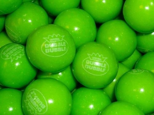 Dubble Bubble 1 Inch Gumballs Green Apple 1lb